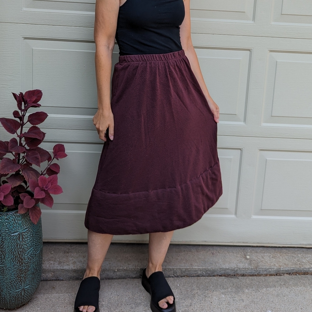 vintage LILITH lagenlook midi skirt S M